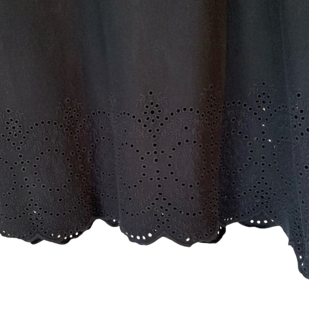 J. Jill women's 'Pacific' navy shift dress with eyelet trim sz small - Picture 4 of 8
